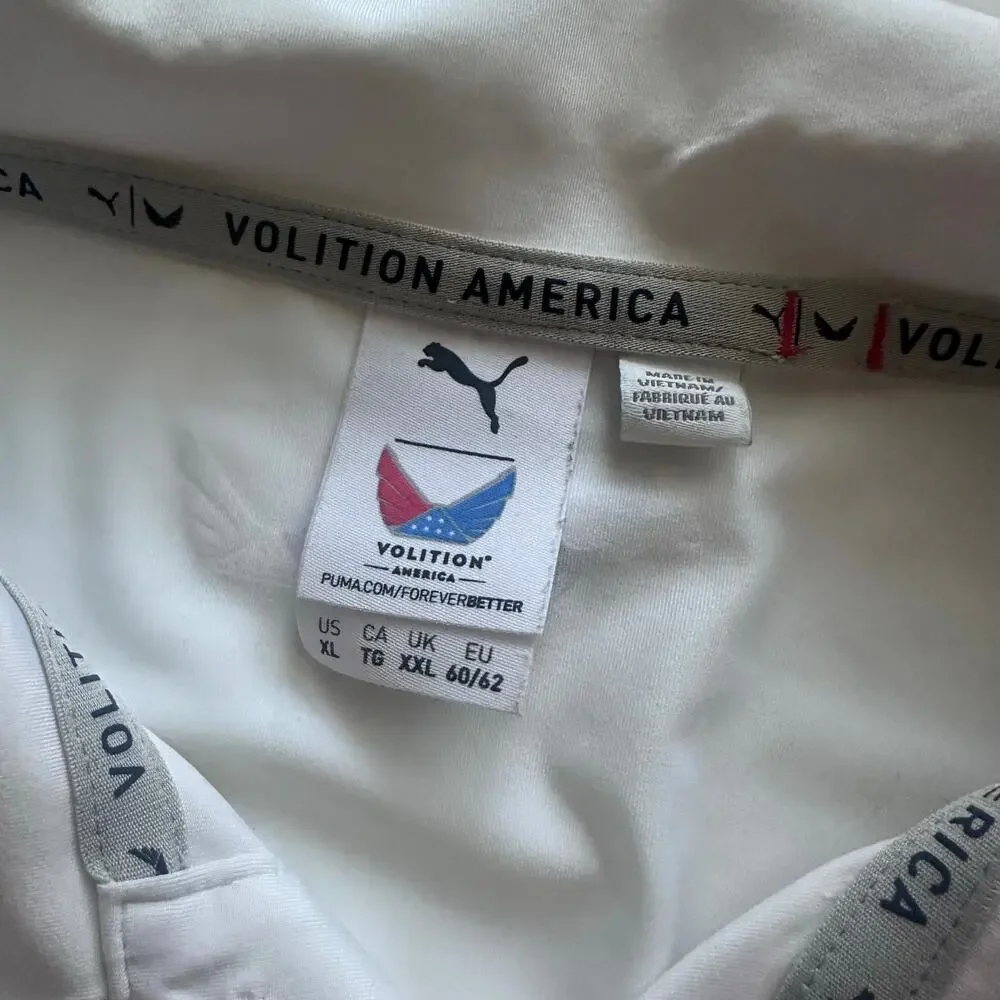 Puma Mens MATTR Volition Ghillie Polo XL White Blue